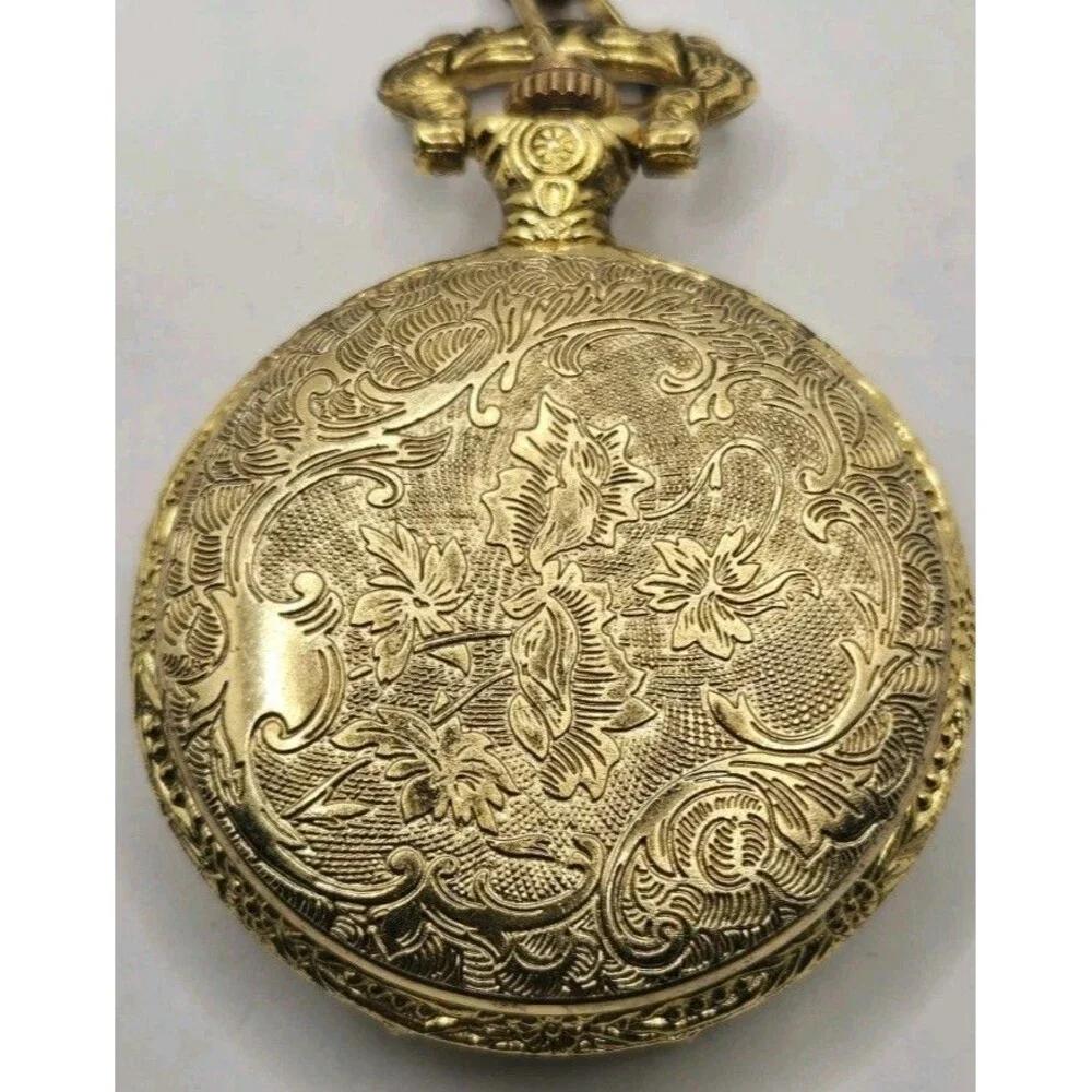 USS Constitution Ship Nautical Pocket Watch & Chain